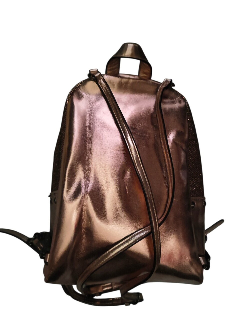 Victoria's Secret Metallic Gold Mini Backpack - Picture 3 of 8
